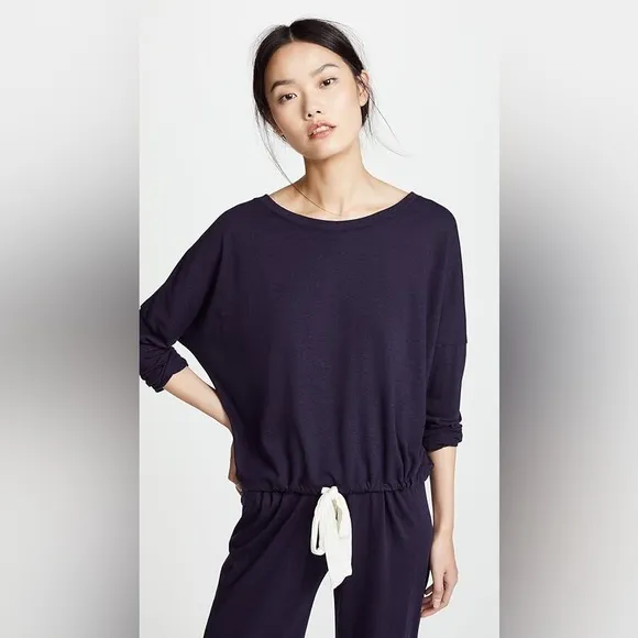 Eberjay Slouchy Pajama Top Navy