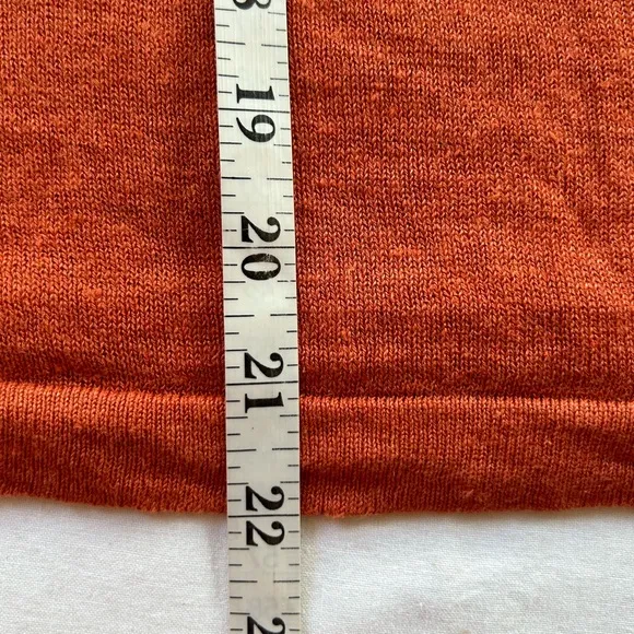 EILEEN FISHER orange boxy 100% organic line sweater L /XL