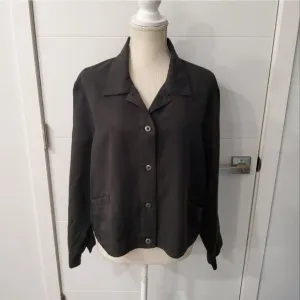 Eileen Fisher Women's Tencel/Linen Blend Cropped Cardigan Size XL