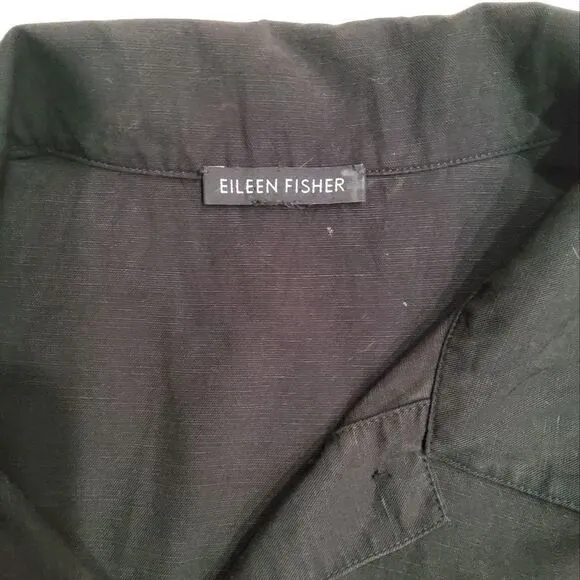 Eileen Fisher Women's Tencel/Linen Blend Cropped Cardigan Size XL