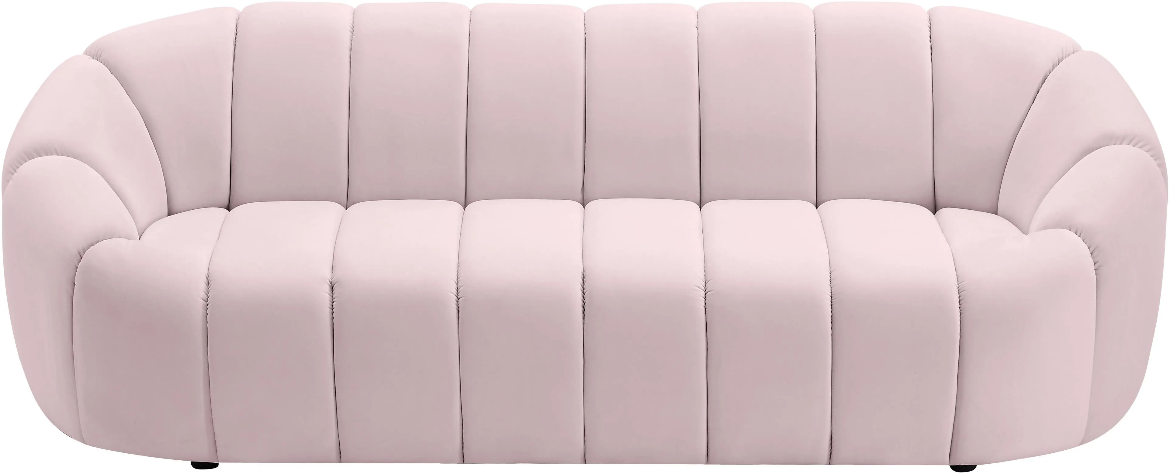 Elijah Pink Velvet Sofa