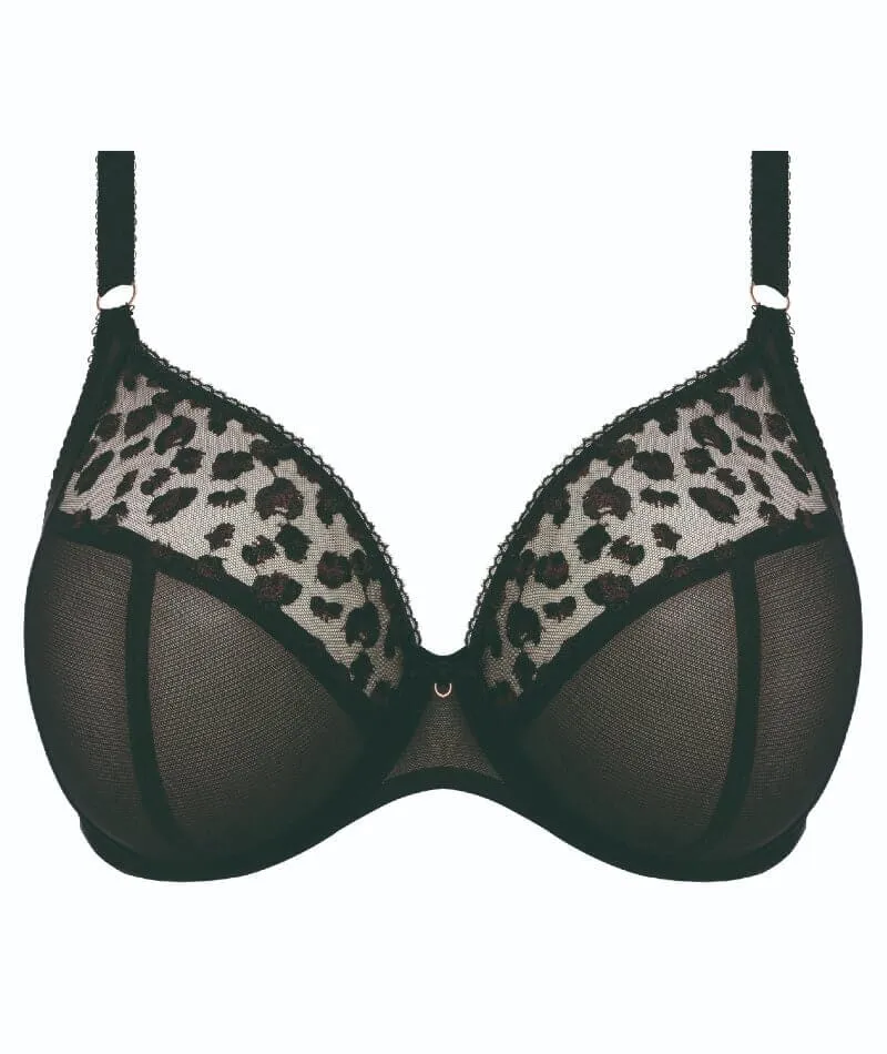 Elomi Namrah Underwired Bandless Plunge Bra - Jet