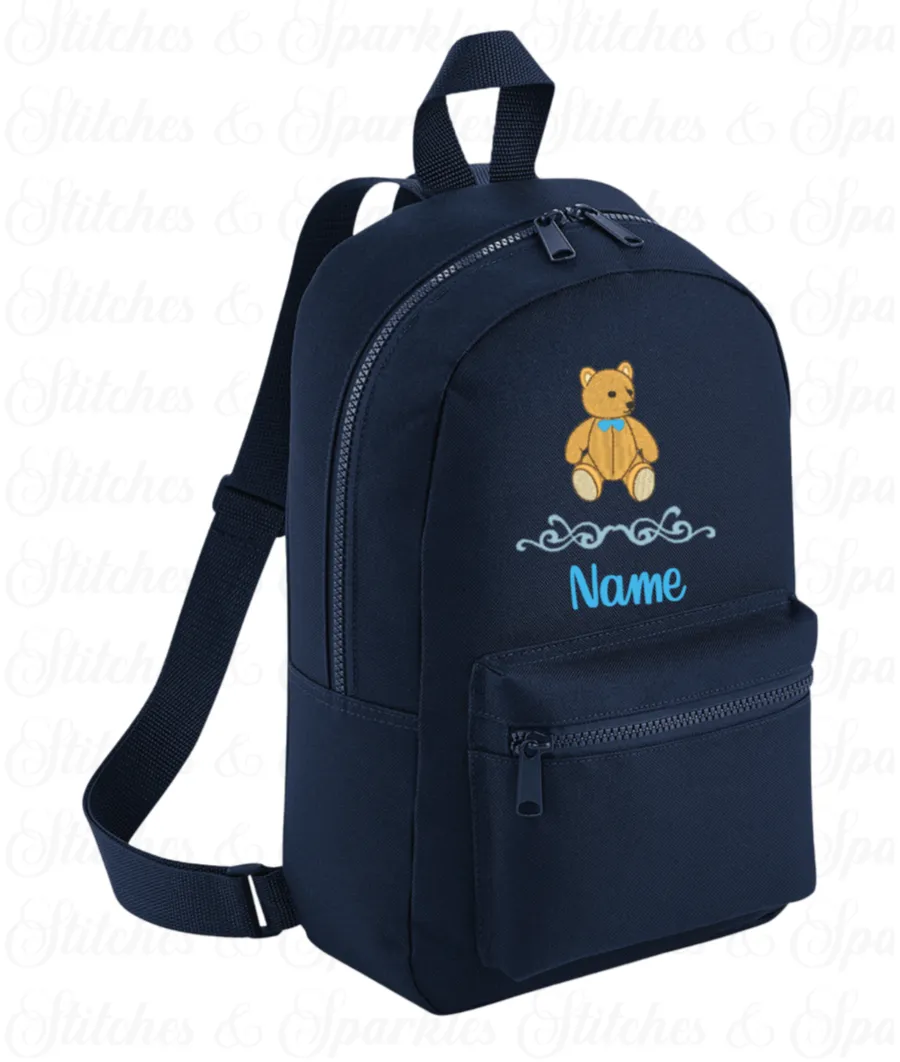 Embroidered Backpack - Teddy Bear