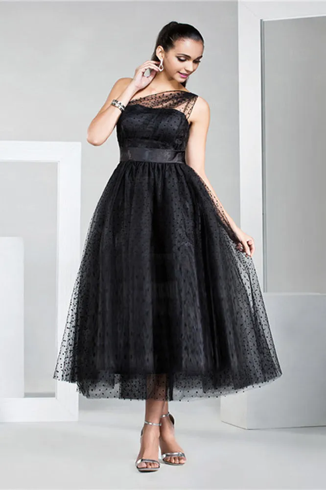 Empire asymmetrical ankle length modest backless mother's dress