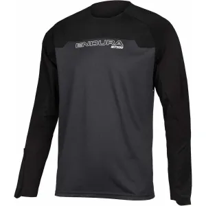 Endura MT500 Burner Long Sleeve Mens Cycling Jersey - Black