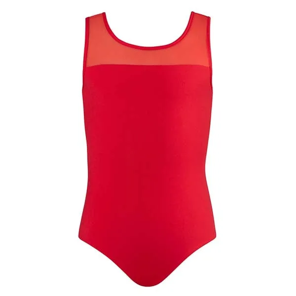Energetiks Abby Mesh Leotard | Red | Child