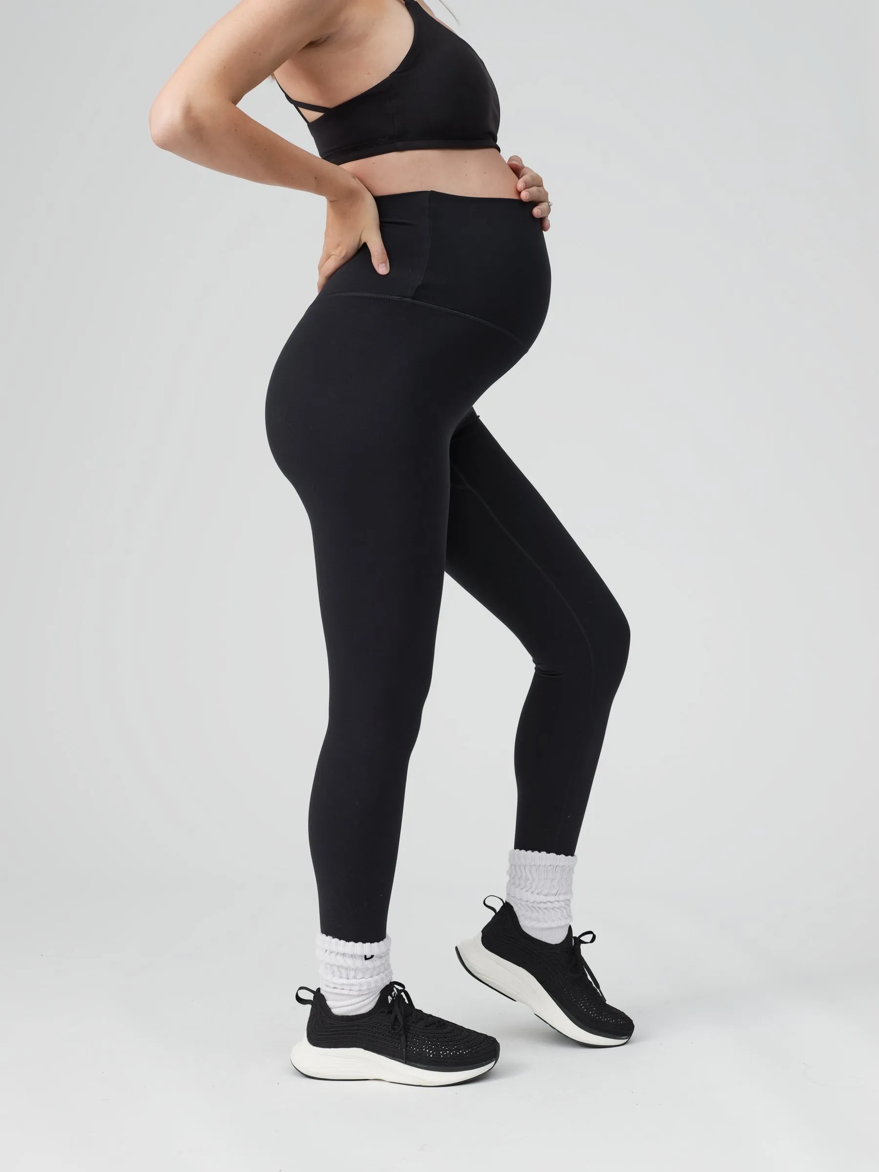 Energy Foldover Legging - Onyx Black