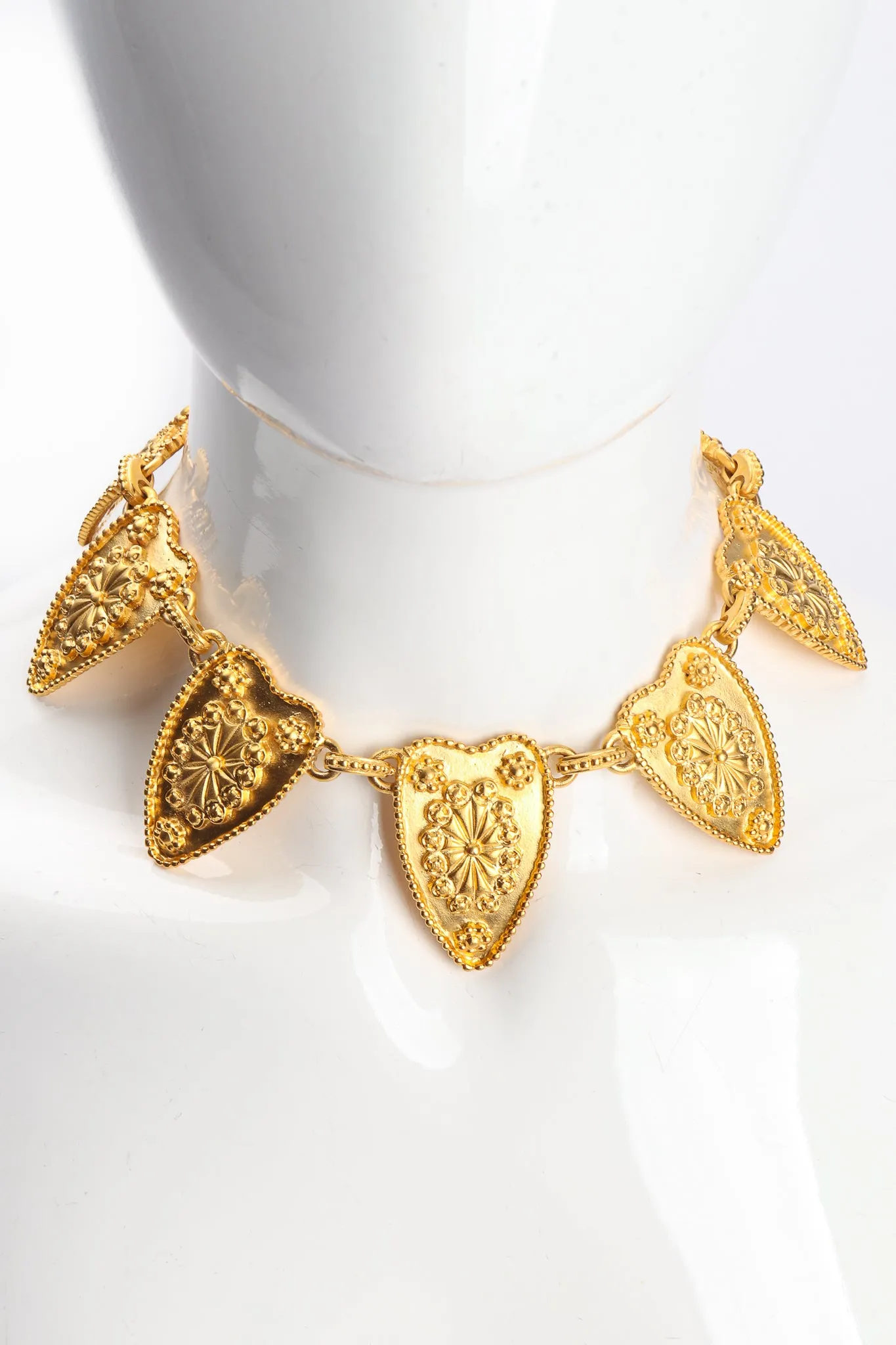 Etruscan Collar Necklace & Earring Set