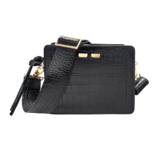 Fairfax in Black Croc