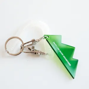 Faith Can Move Mountains {Translucent Acrylic Keychain}