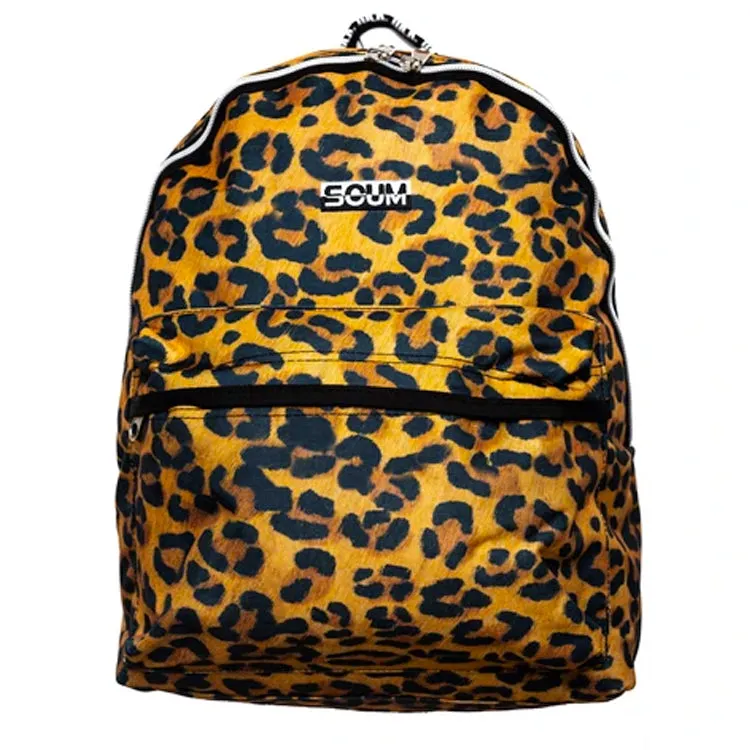 Fake Scum Leopard Print Backpack