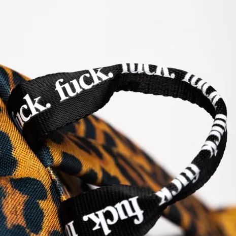 Fake Scum Leopard Print Backpack