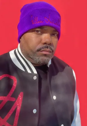 Fallon Aurielle Signature Beanie Hat (Royal Purple & Red)