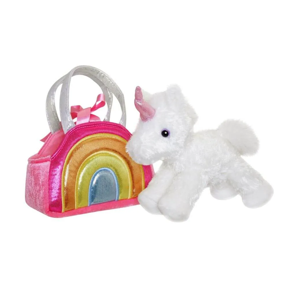 Fancy Pal Unicorn in Rainbow Bag