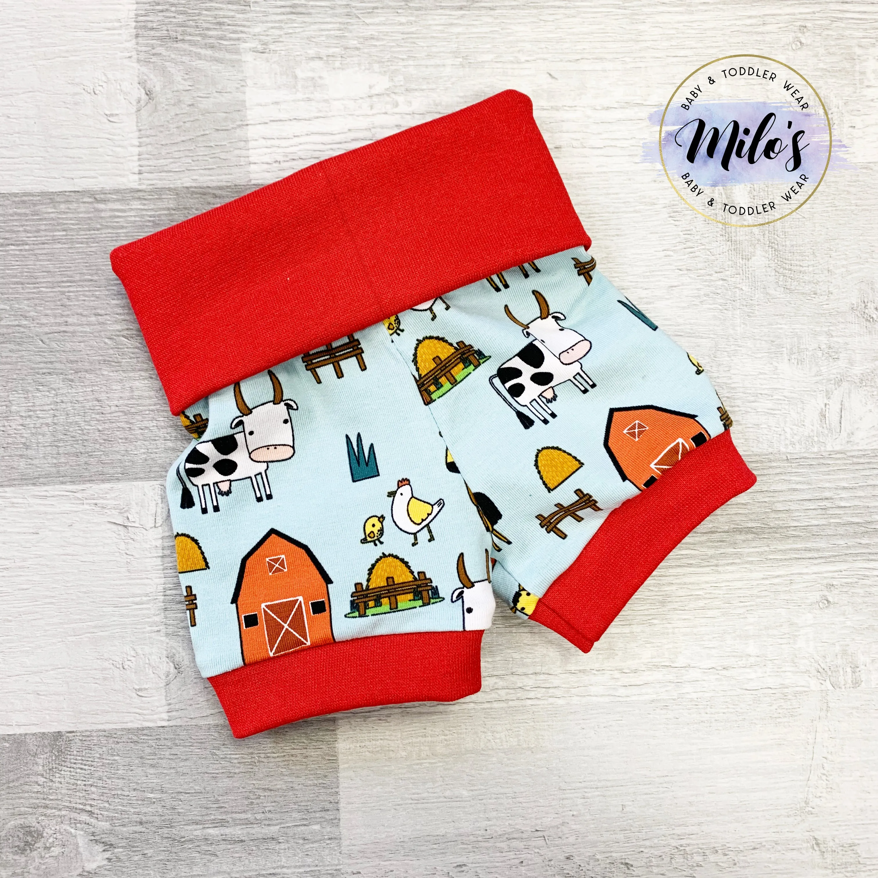 Farmyard Foldover Shorts