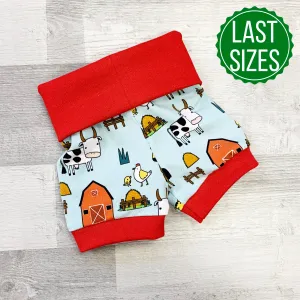 Farmyard Foldover Shorts