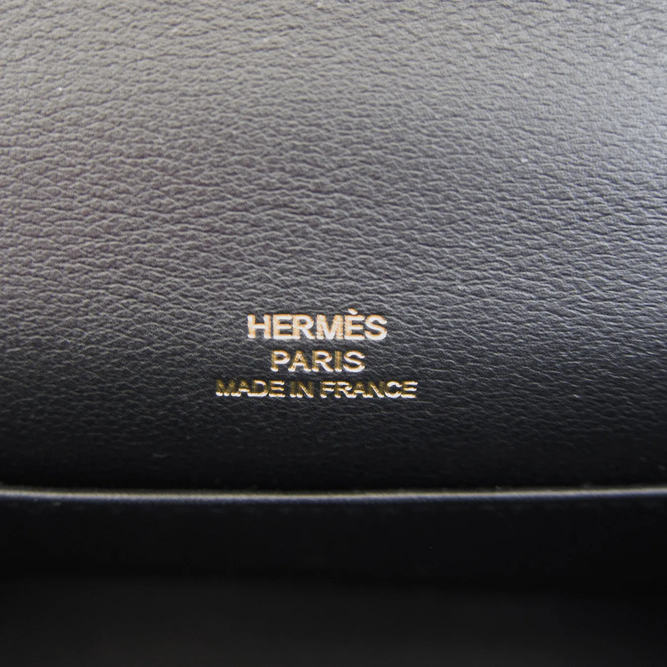 Fashionista Fave Hermes Black Gold Swift Kelly Pochette Cut Clutch Bag