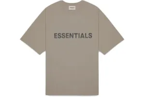 Fear of God Essentials Boxy Tee Appliqué Logo Taupe