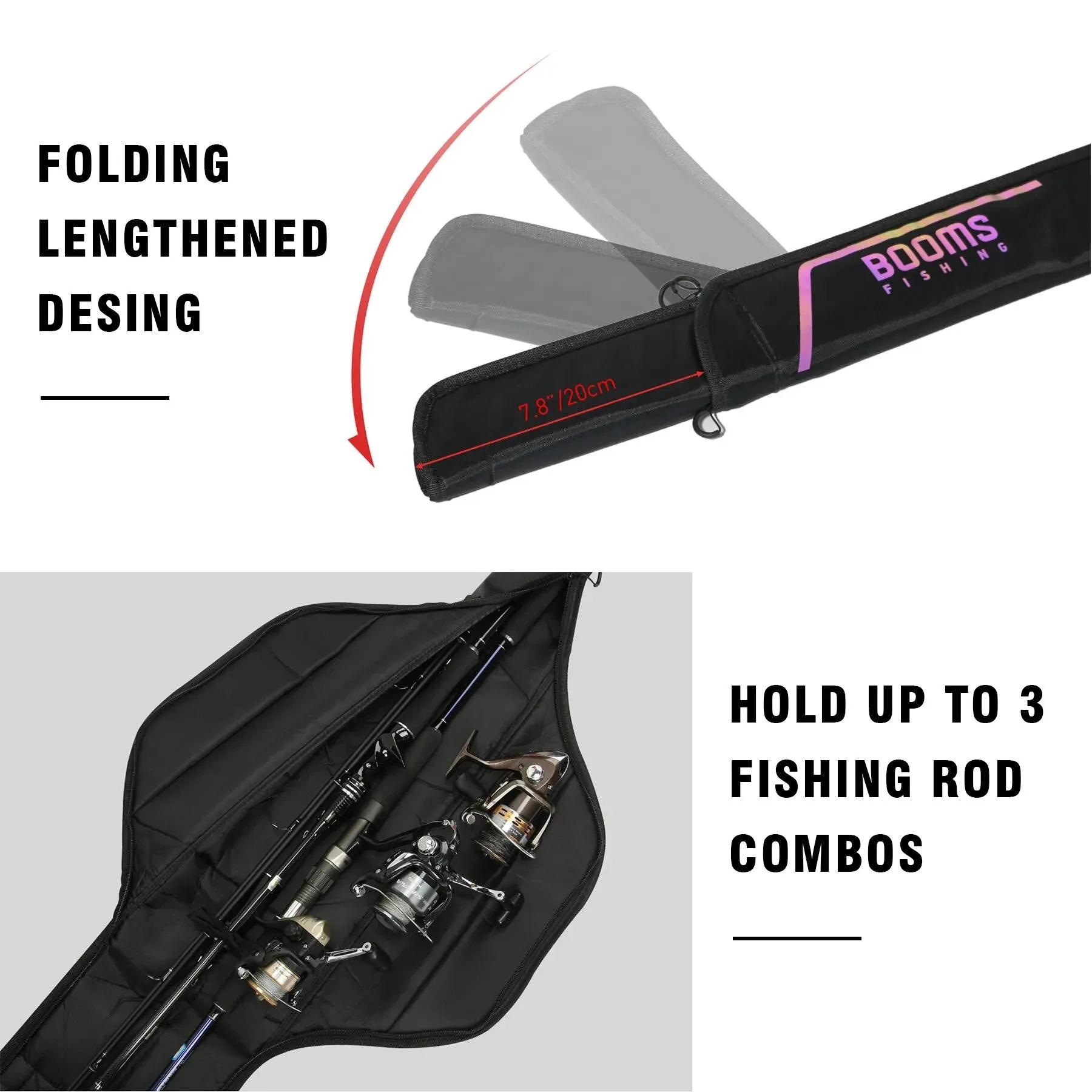 Fishing Rod Bag Storage Case 130 cm to 215 cm compact Folding Multi-size