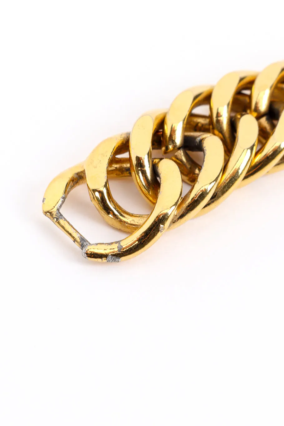 Flat Curb Chain Collar Necklace
