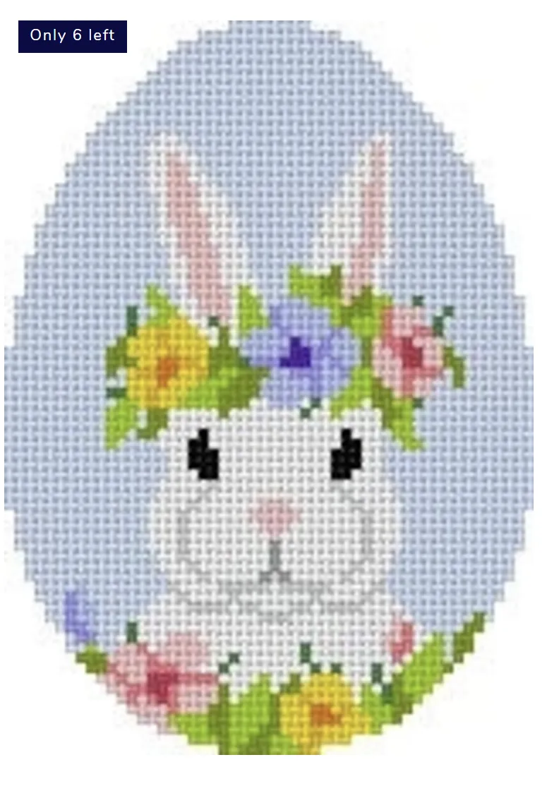Floral Crown Bunny Egg