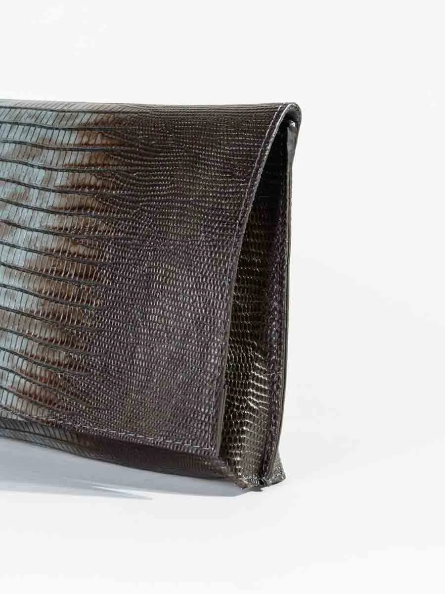 foldover clutch - atlantis lizard