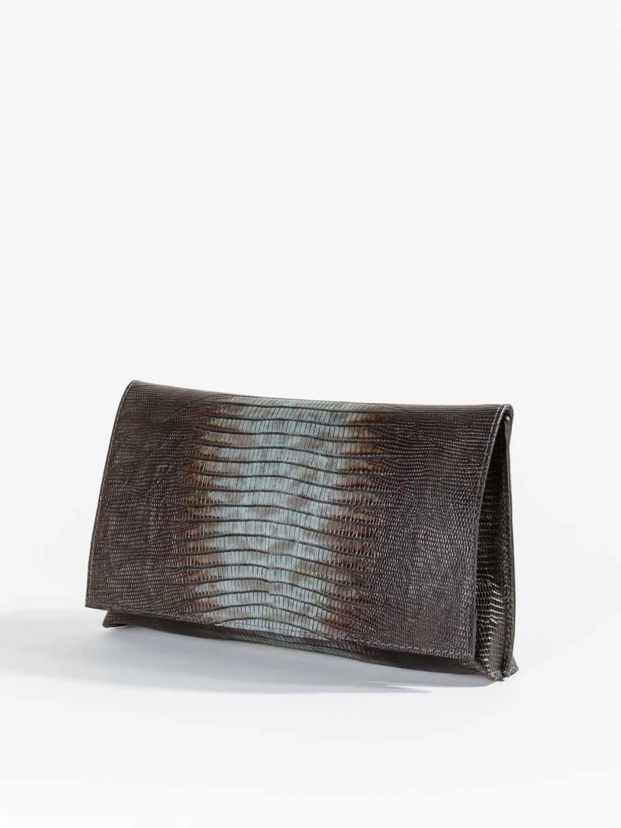 foldover clutch - atlantis lizard