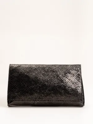 foldover clutch - black diamond