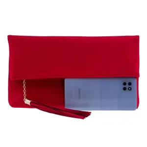 Foldover Clutch - Red