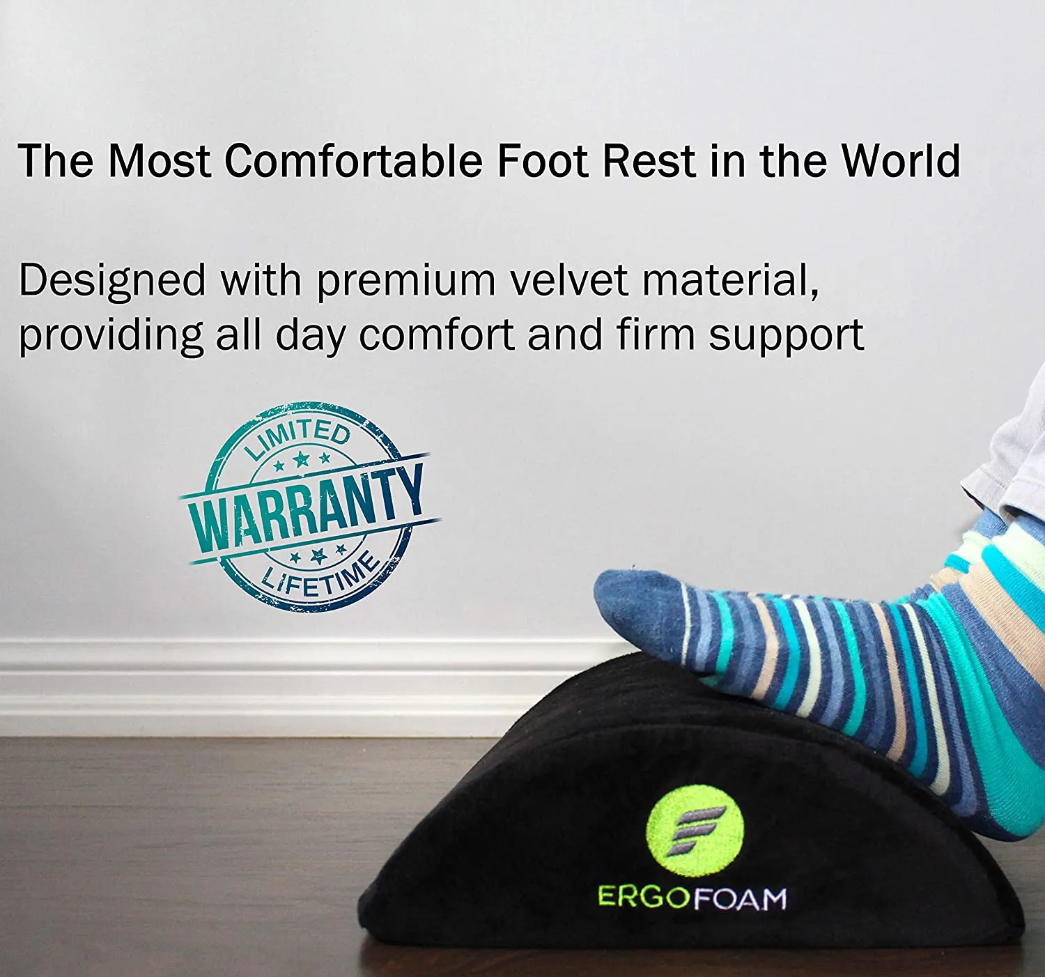 Foot Rest Under Desk (Velvet)