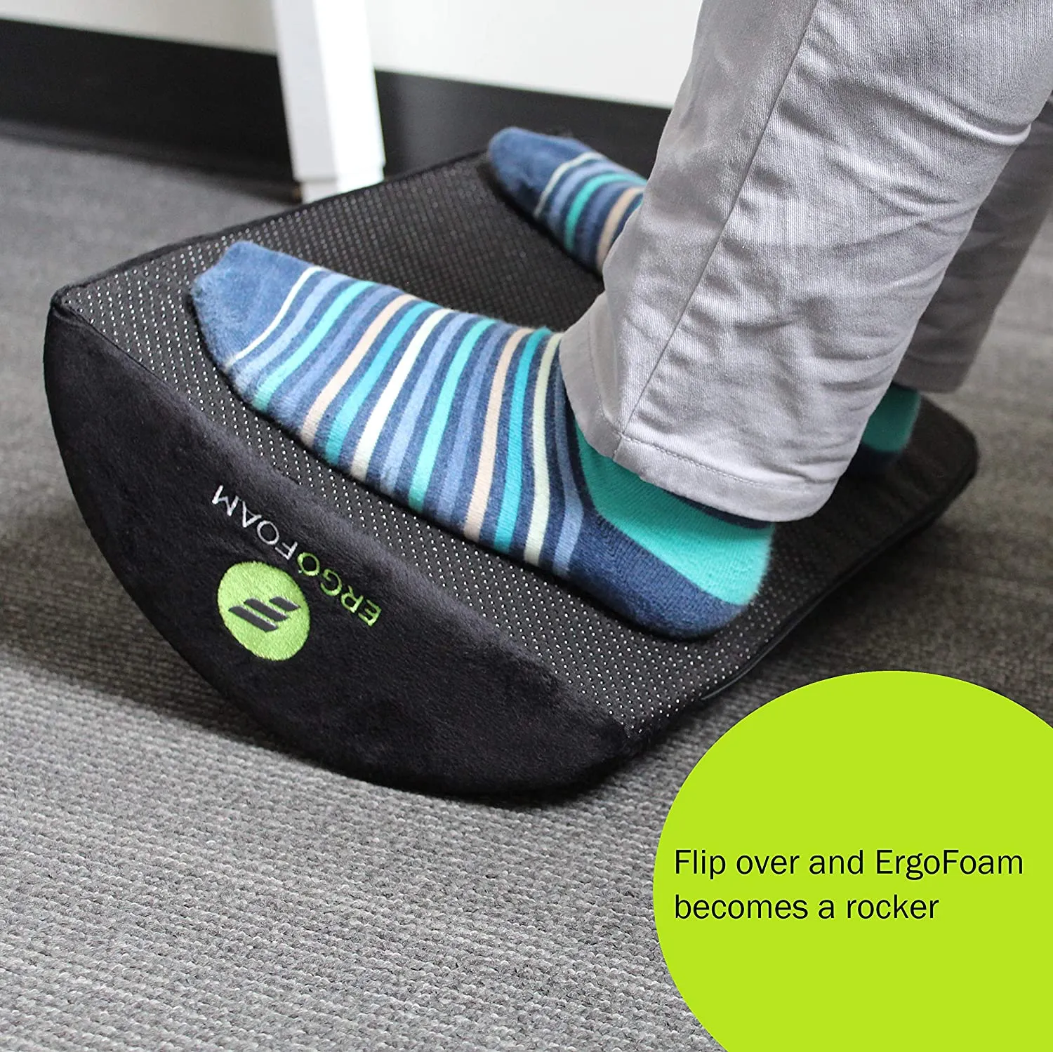 Foot Rest Under Desk (Velvet)