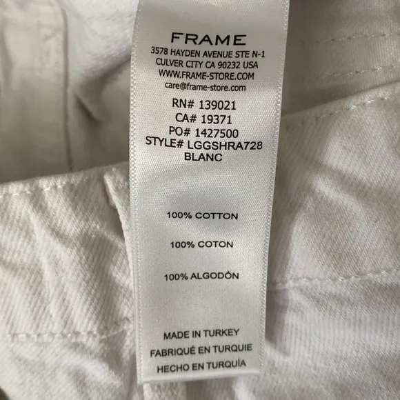 FRAME Le Grand Garçon Short