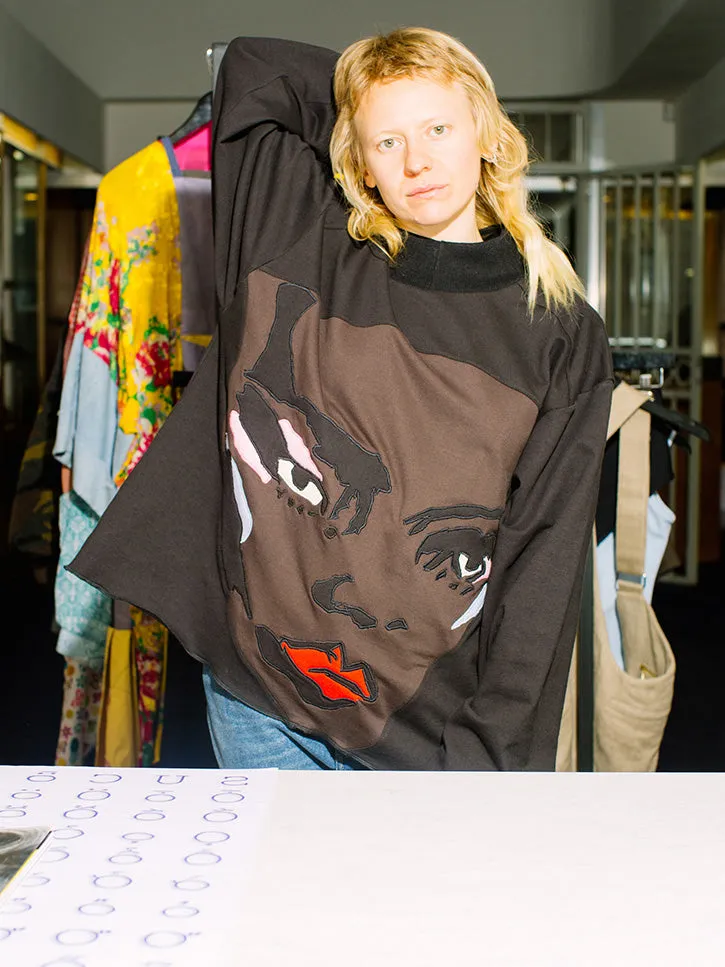 Francesca Longo Face Sweatshirt No. 5