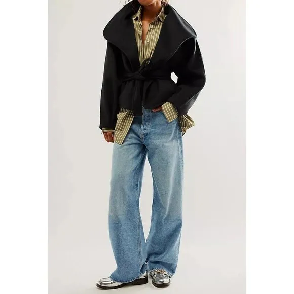 Free People $168 Mina Jacket in Black - NEW
