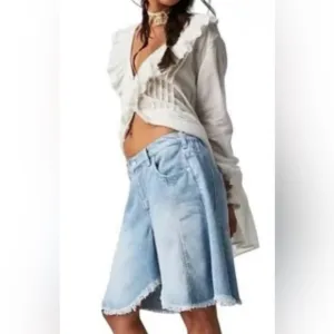 Free People Changing Tides Pull-On Shorts Size Medium ~ NWOT