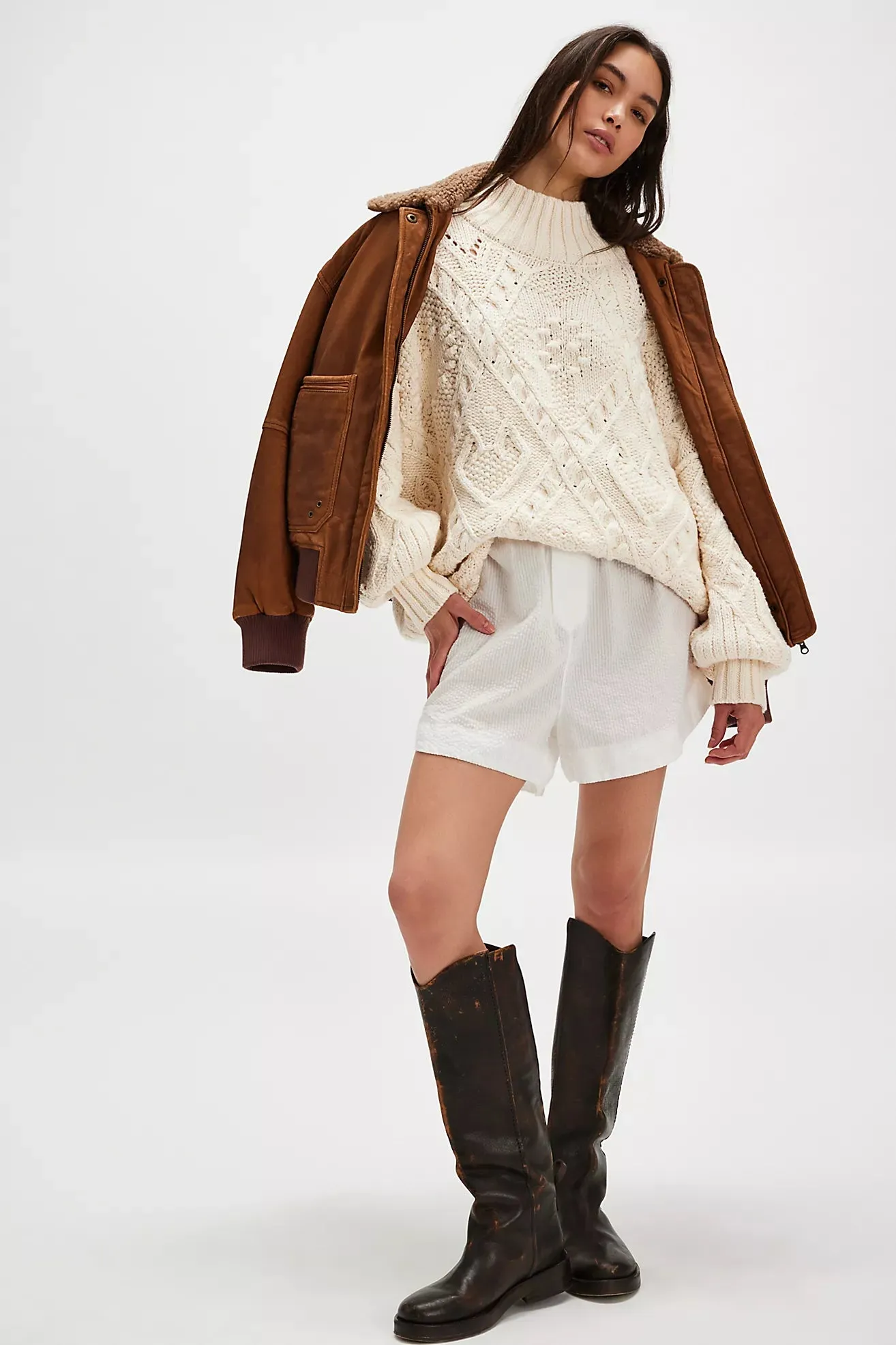 free people: heart you pullover-ivory