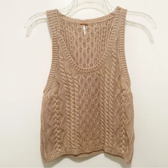 Free People High Tide Cable Tank Small