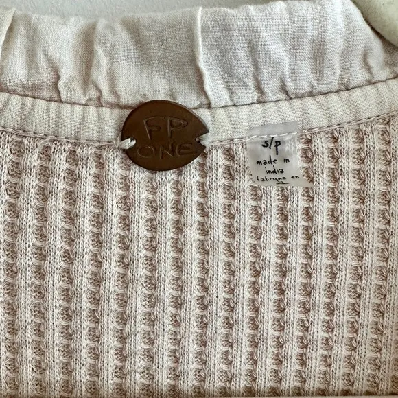 Free People One Scout Jacket, Size Small, Sand