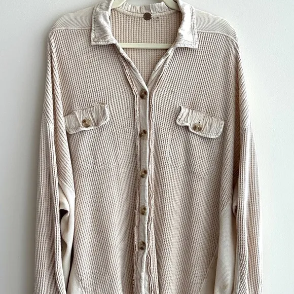 Free People One Scout Jacket, Size Small, Sand