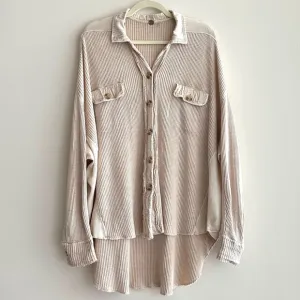 Free People One Scout Jacket, Size Small, Sand