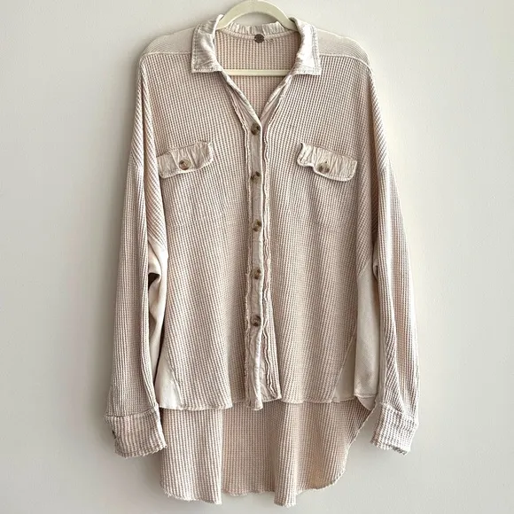 Free People One Scout Jacket, Size Small, Sand