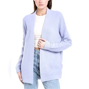 Free People Ottoman Cardigan Open Front Size med Ribbed heavy Knit Serenity Blue