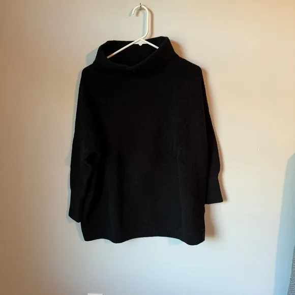 Free People Ottoman Slouchy Tunic in black