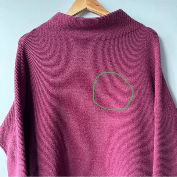 Free People Ottoman Slouchy Tunic Pomegranate WineSize:M