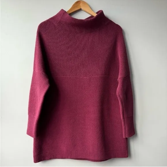 Free People Ottoman Slouchy Tunic Pomegranate WineSize:M