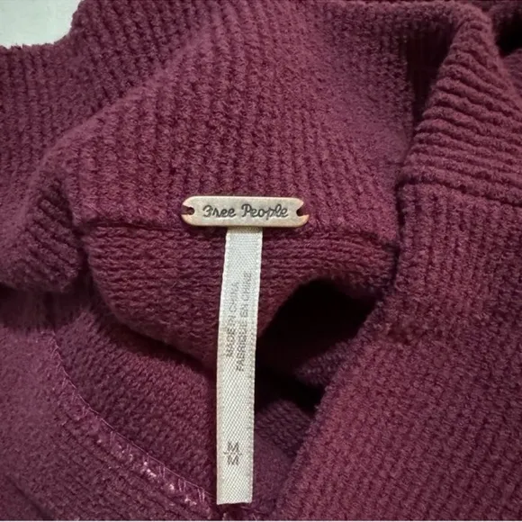 Free People Ottoman Slouchy Tunic Pomegranate WineSize:M