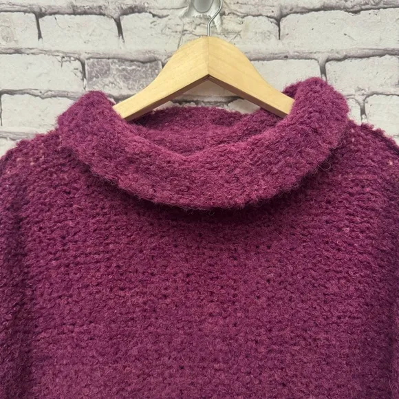 Free People She's All That Alpaca Sweater in Purple Size Large