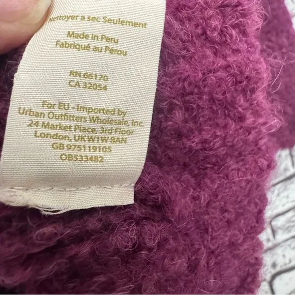 Free People She's All That Alpaca Sweater in Purple Size Large