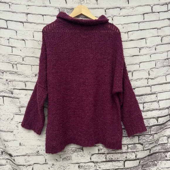 Free People She's All That Alpaca Sweater in Purple Size Large