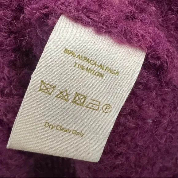 Free People She's All That Alpaca Sweater in Purple Size Large